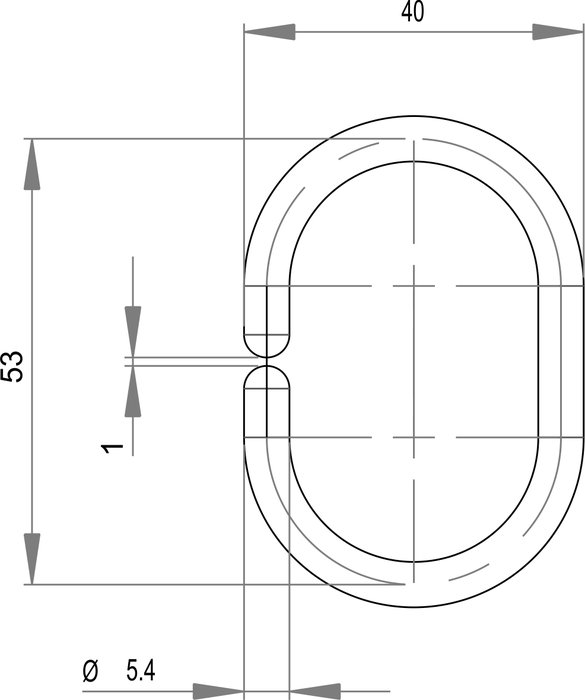Curtain ring for shower curtain rod