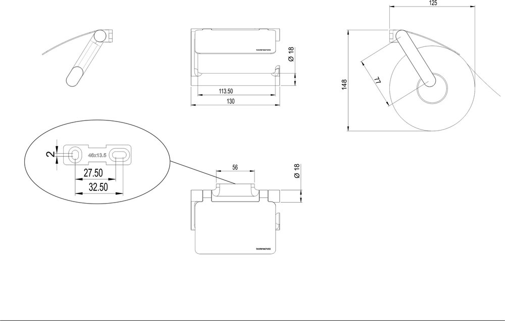 Porte-papier avec couvercle