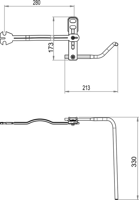 Handtuchhalter rechts WT Pro55/ProS, D-Code