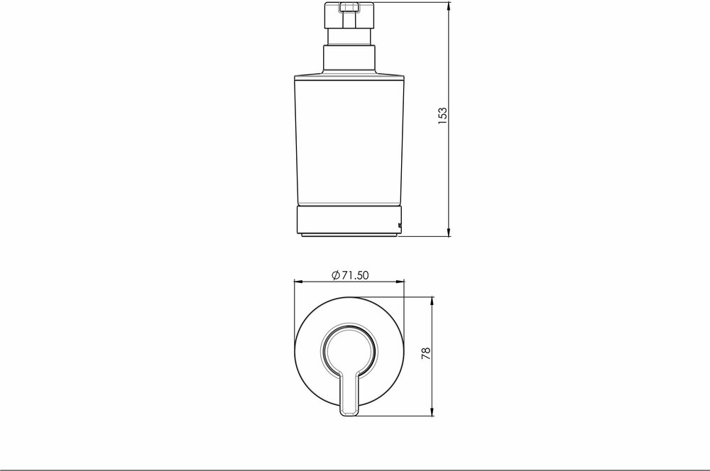 Distributore di sapone da appoggio