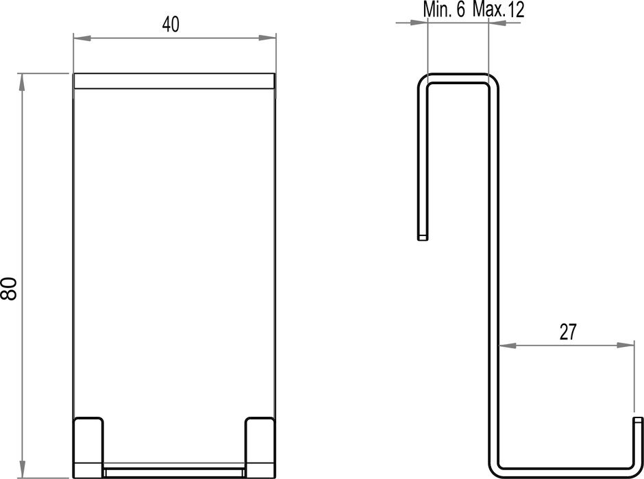 Universal holder for shower wiper