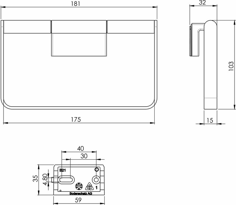 Porta asciugamani ad anello