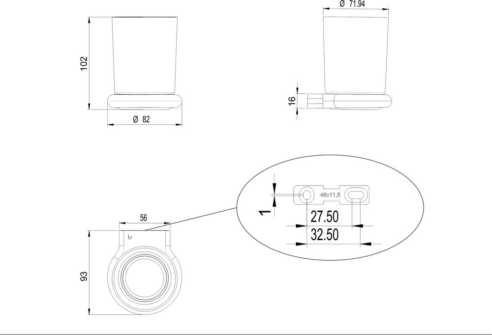 Porte-verre incassable sans BPA