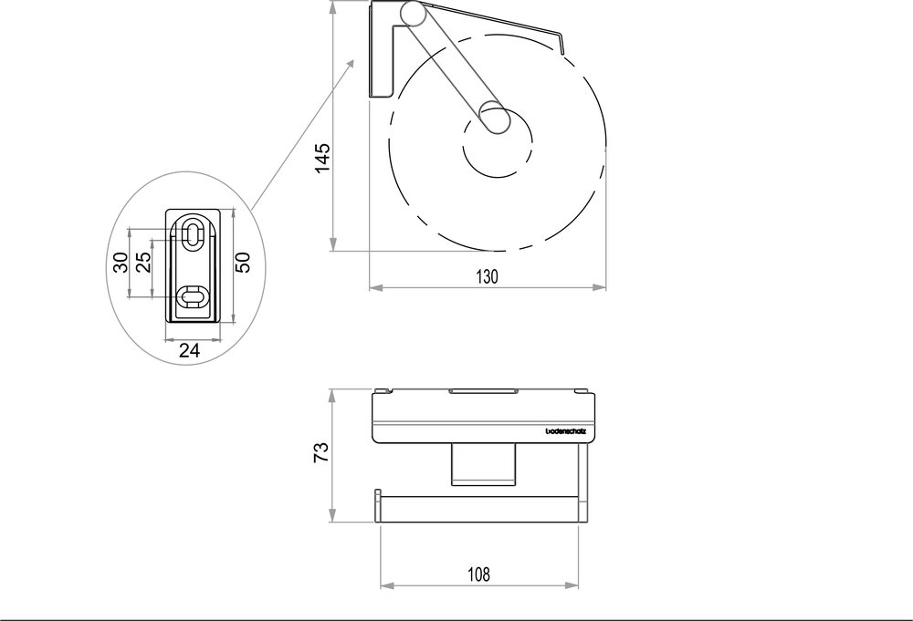 Porte-papier avec couvercle