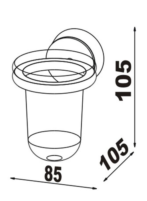  RIVA Seifenhalter Klarglas 