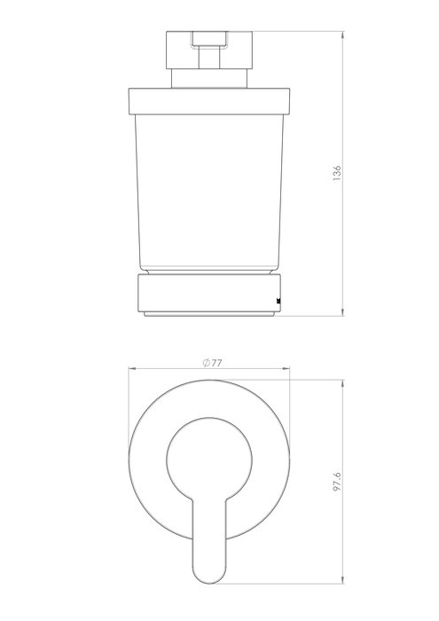 Distributore di sapone da appoggio