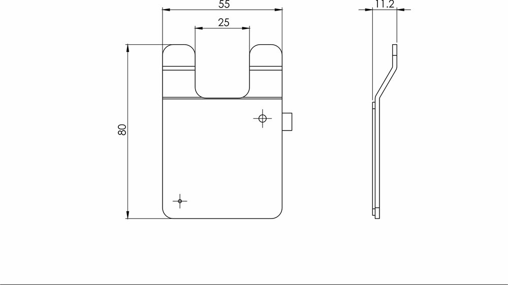 Wall flange bonding LAUFEN Universal Toiletbrush