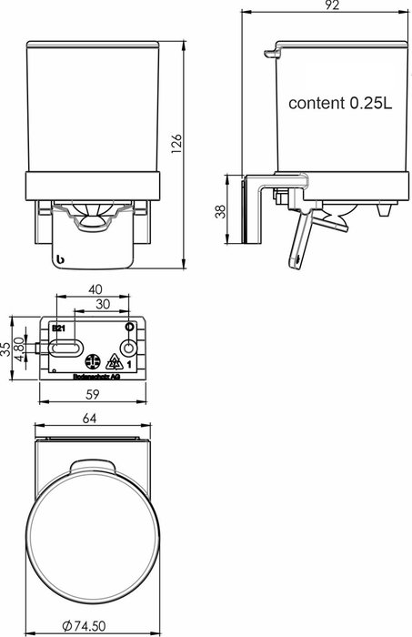 Distributeur de savon  incassable sans BPA