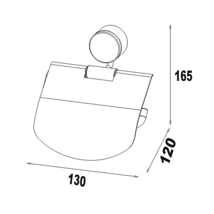 §§ MIRA WC-Papierhalter mit Deckel
