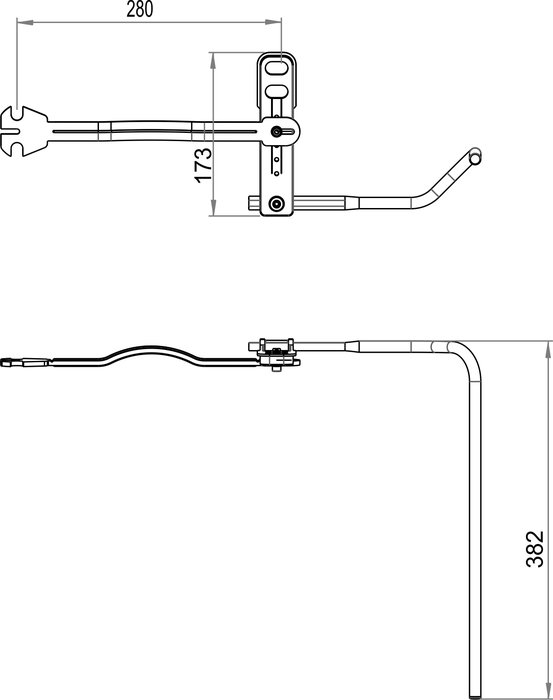 Handtuchhalter rechts Pro 60,65, Pro S