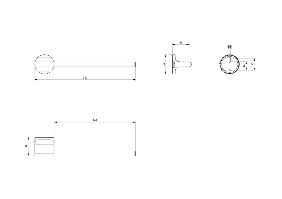 Porte-serviette à anneau