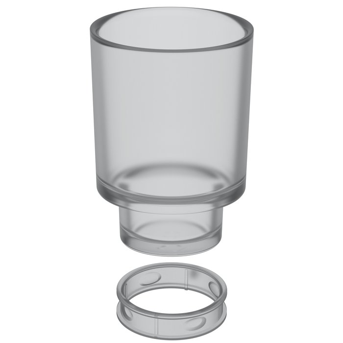Glas matt zu WC-Bürstengarnitur (Zubehör)