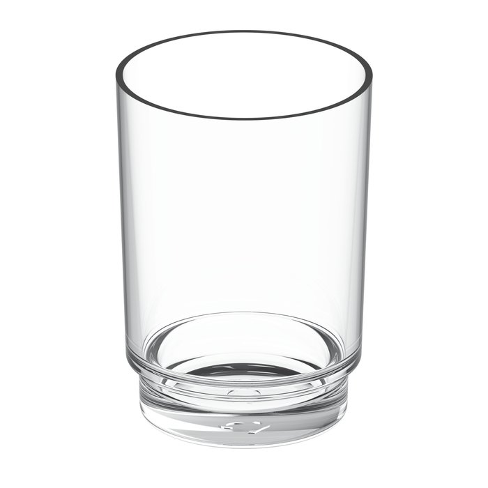 Glass + container soap dispenser