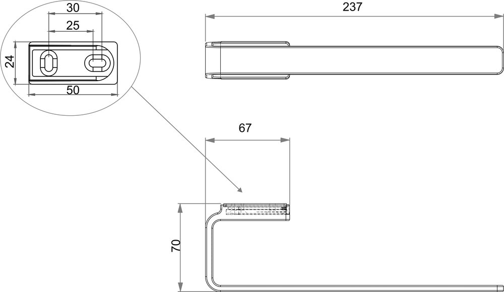 Porta asciugamani ad anello