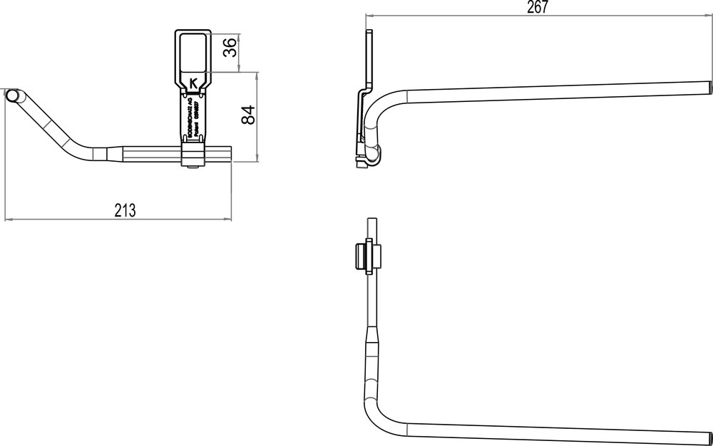 Towel holder to wash bassin LAUFEN