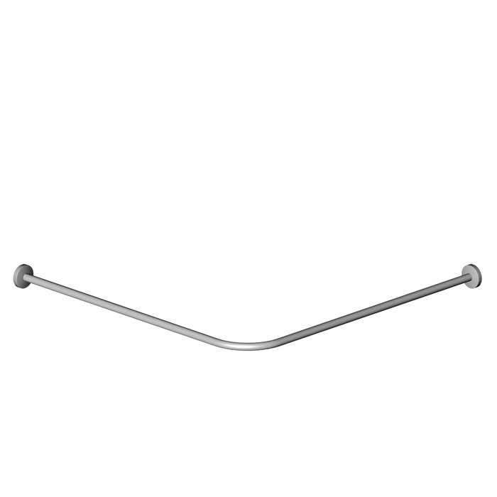 Tringle de douche modèle L, ajustable