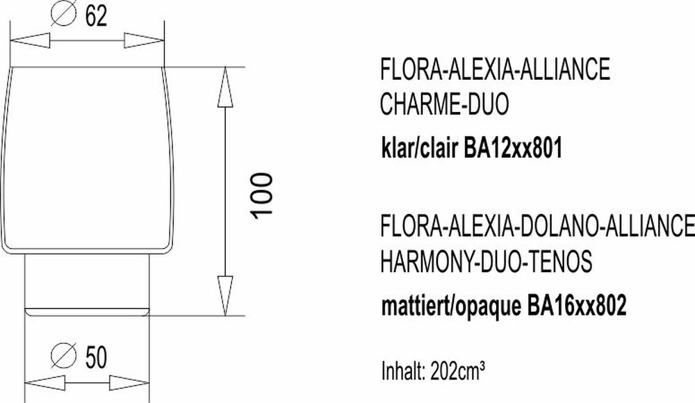 Bicchiere trasparente