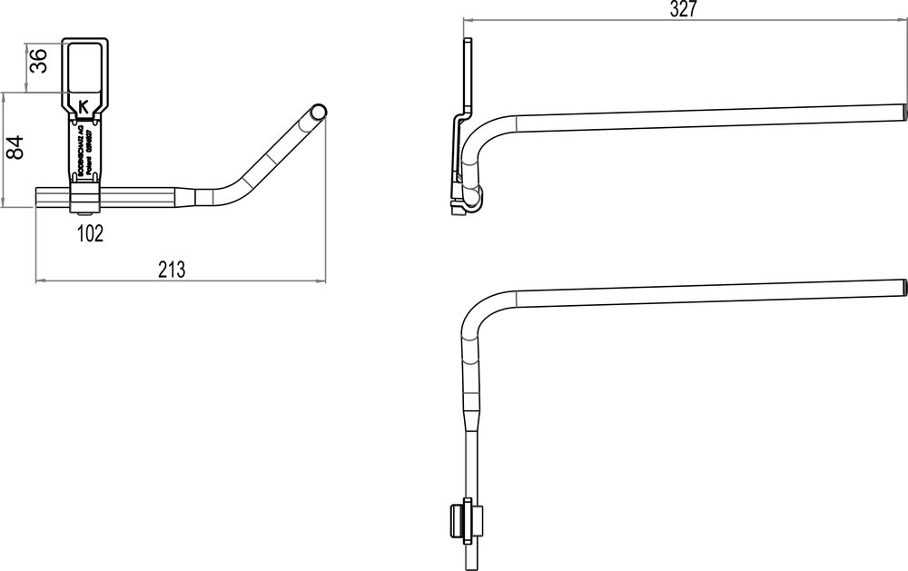 Handtuchhalter zu Waschtisch LAUFEN