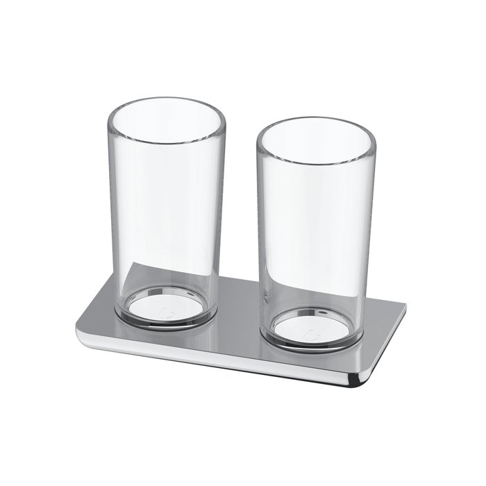 Double glass holder