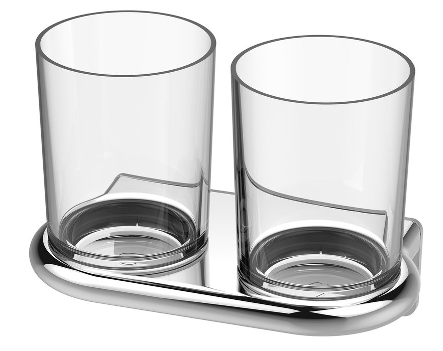 Porte-verre double incassable sans BPA