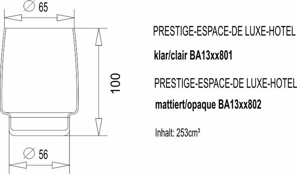 Bicchiere trasparente