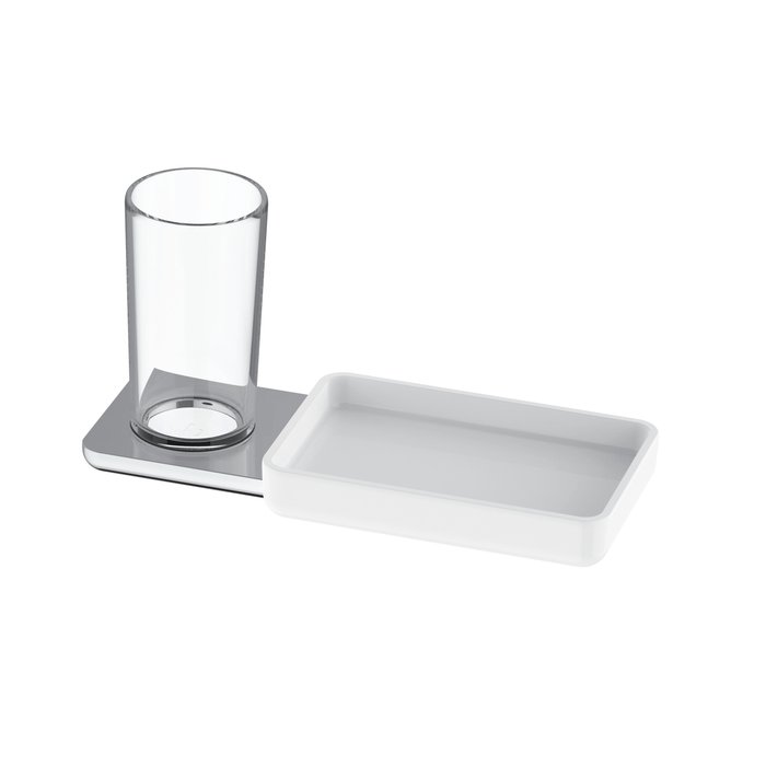 Glass holder and storage dish