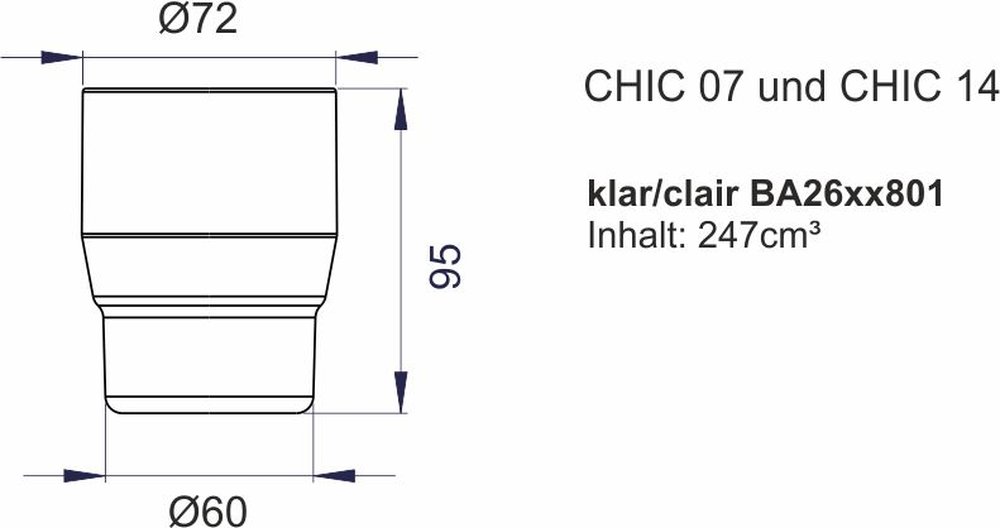 Bicchiere trasparente