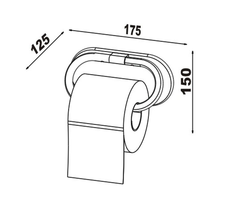  RIVA Papierhalter mit Platte 