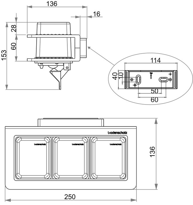 Distributore di sapone Savonnette triplo