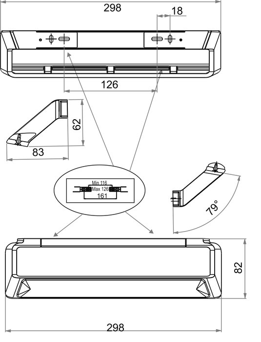 Combined foot rest and handle