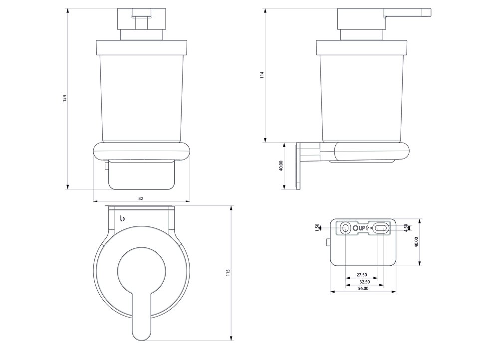 Distributeur de savon incassable sans BPA