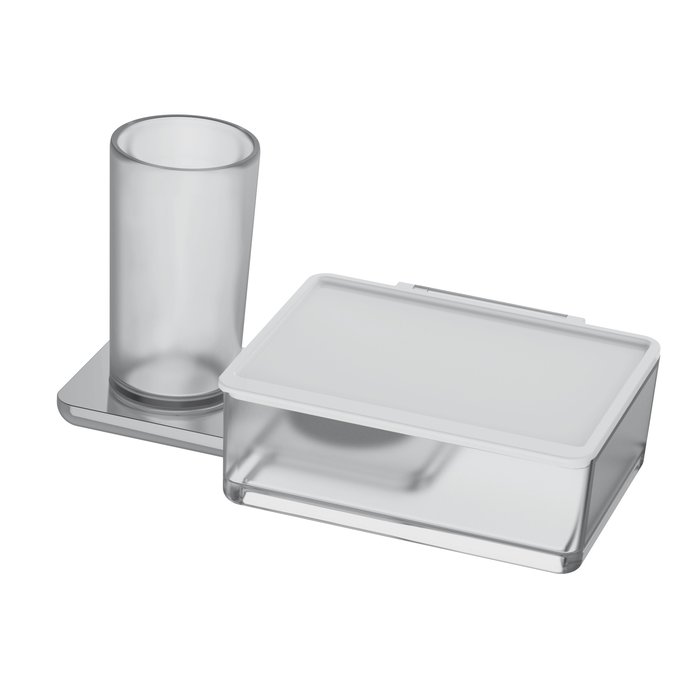 Glashalter und Feuchttücher-Utensilienbox