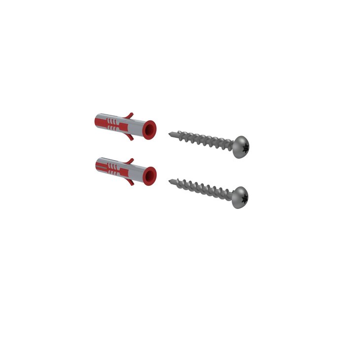 Mountingset panhead screws for drillingTowelholder