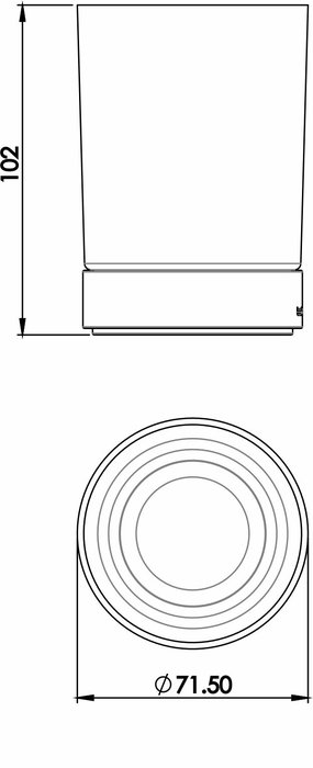 Porte-verre à poser incassable