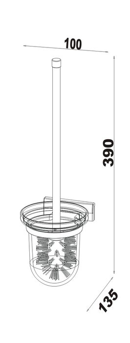 Toilet brush holder