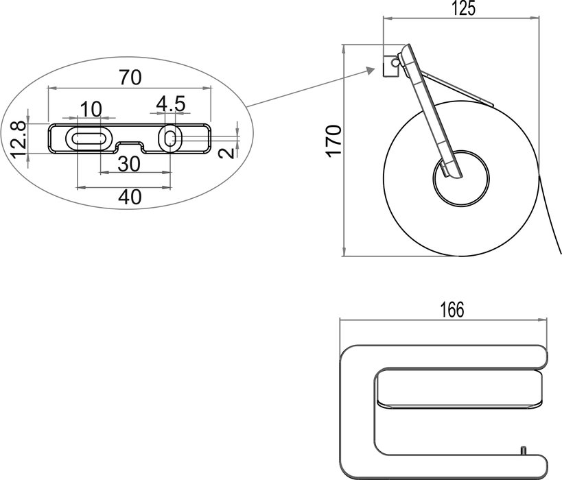 Toilet paper holder with lid