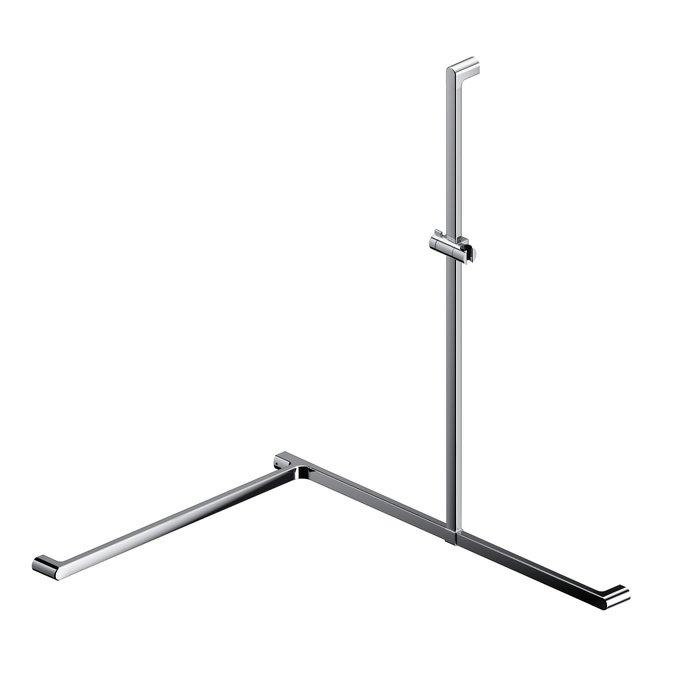 Main courante d'angle en T support de douche