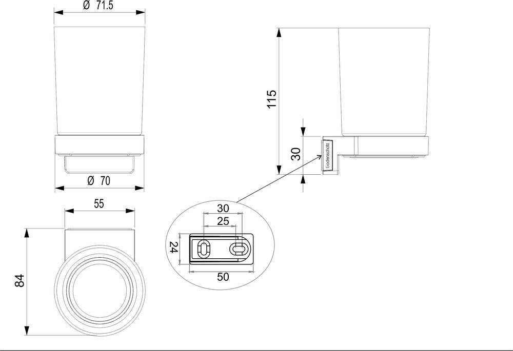 Porte-verre incassable sans BPA