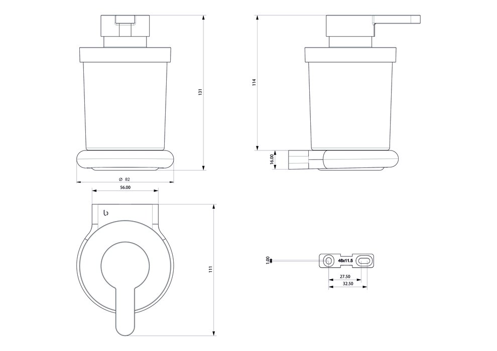 Distributeur de savon incassable sans BPA