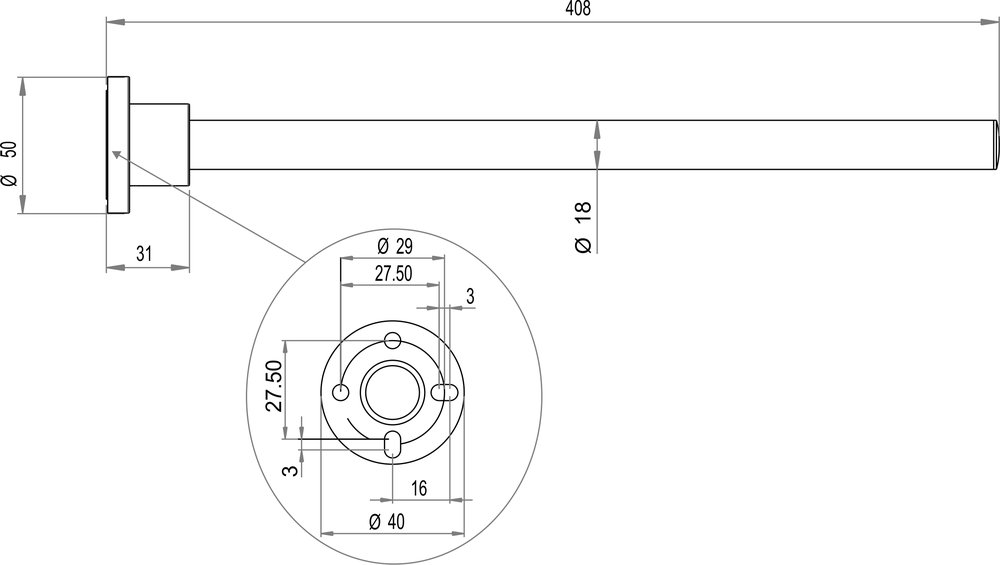 Handtuchhalter einarmig