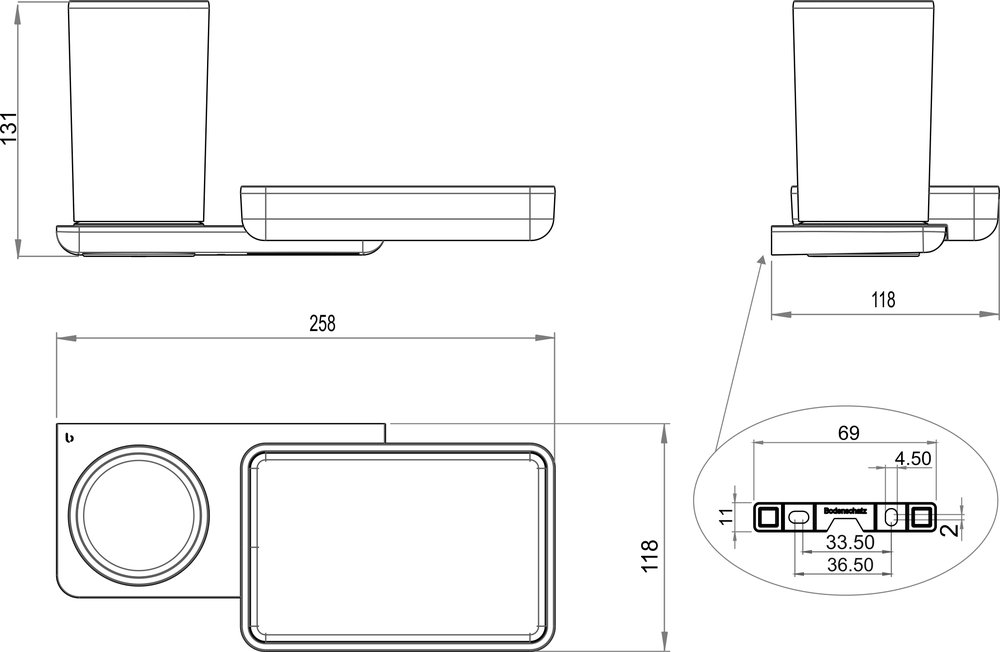 Hygiene/utensils box + storage dish