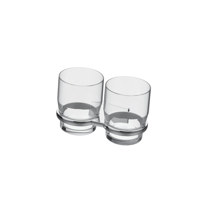 Double glass holder