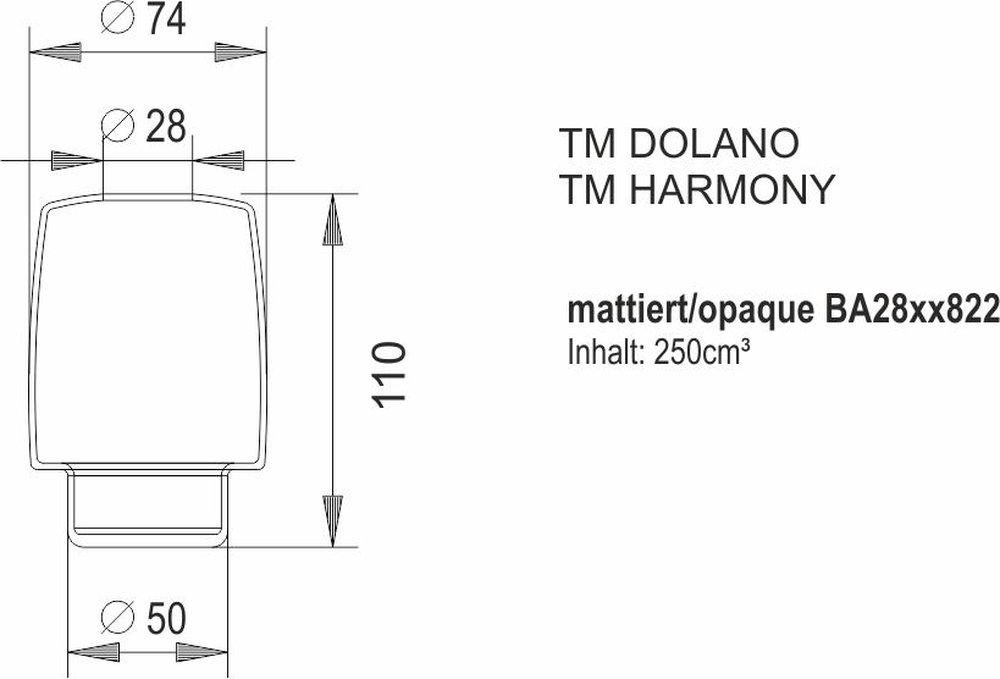 Contenitore per distributore di sapone 