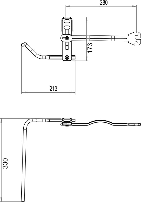 Porta asciugamani sinistra per Pro 55 e S 