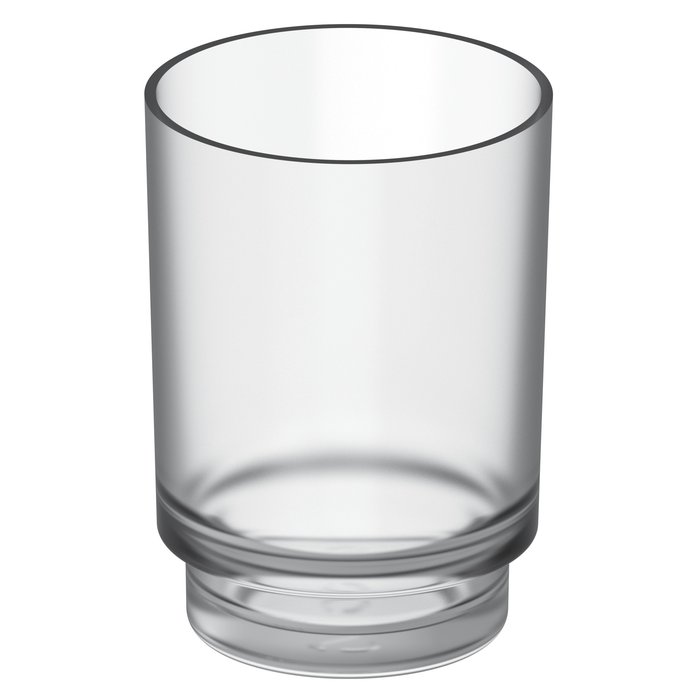 Mattglas und Seifenspendergehäuse